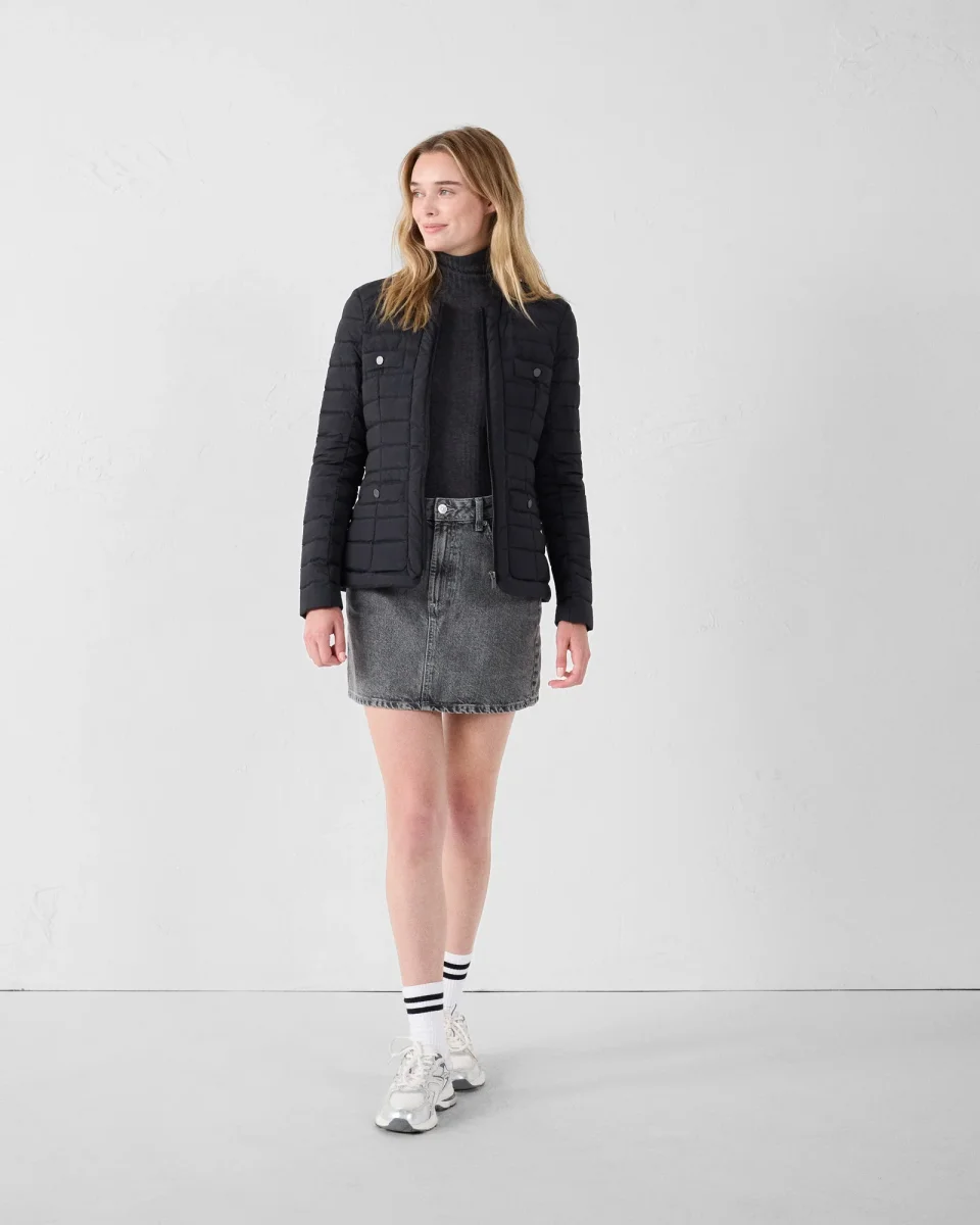 Doudoune de tailleur Noir Ingrid – Image 2
