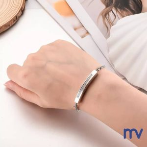 Bracelet Commémoratifs | Bracelet en Argent avec des pierres